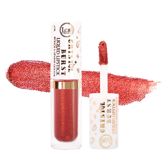 J CAT - Crystal Burst Liquid Lipstick - Tono: Metallic Berry