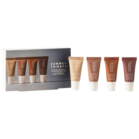 *** PREVENTA *** Summer Fridays The Mini Neutrals Lip Butter Balm Set