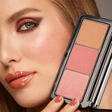 KIKO MILANO - Multi Finish Trio Blush & Bronzer Face Palette