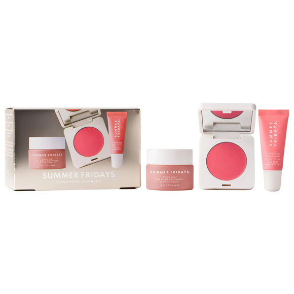 SUMMER FRIDAYS - The Dewy Pink Set with mini Lip Butter Balm in Pink Sugar