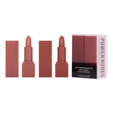 Huda Beauty Mini Power Bullet Matte Lipstick Duo  COLOR: Power Nudes