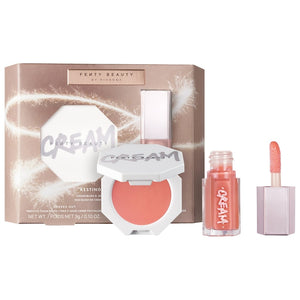 Fenty Beauty Resting Peach Face Cream Blush & Mini Gloss Bomb Cream Duo