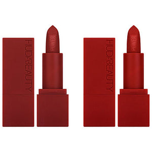 Huda Beauty Mini Power Bullet Matte Lipstick Duo  COLOR: Power Reds