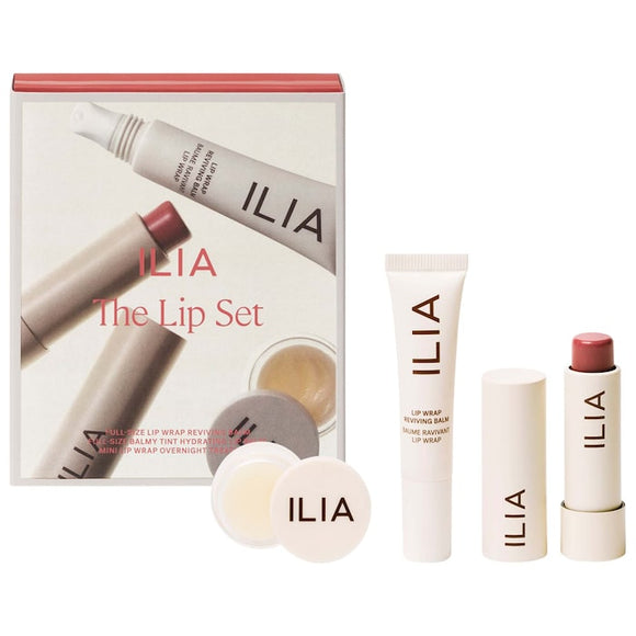 *** PREVENTA *** ILIA Beyond Lip Service – 3-Piece Lip treatment and Lip Balm Set